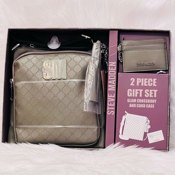 Steve Madden Glam CROSSBODY Bag 2 Piece Gift Set